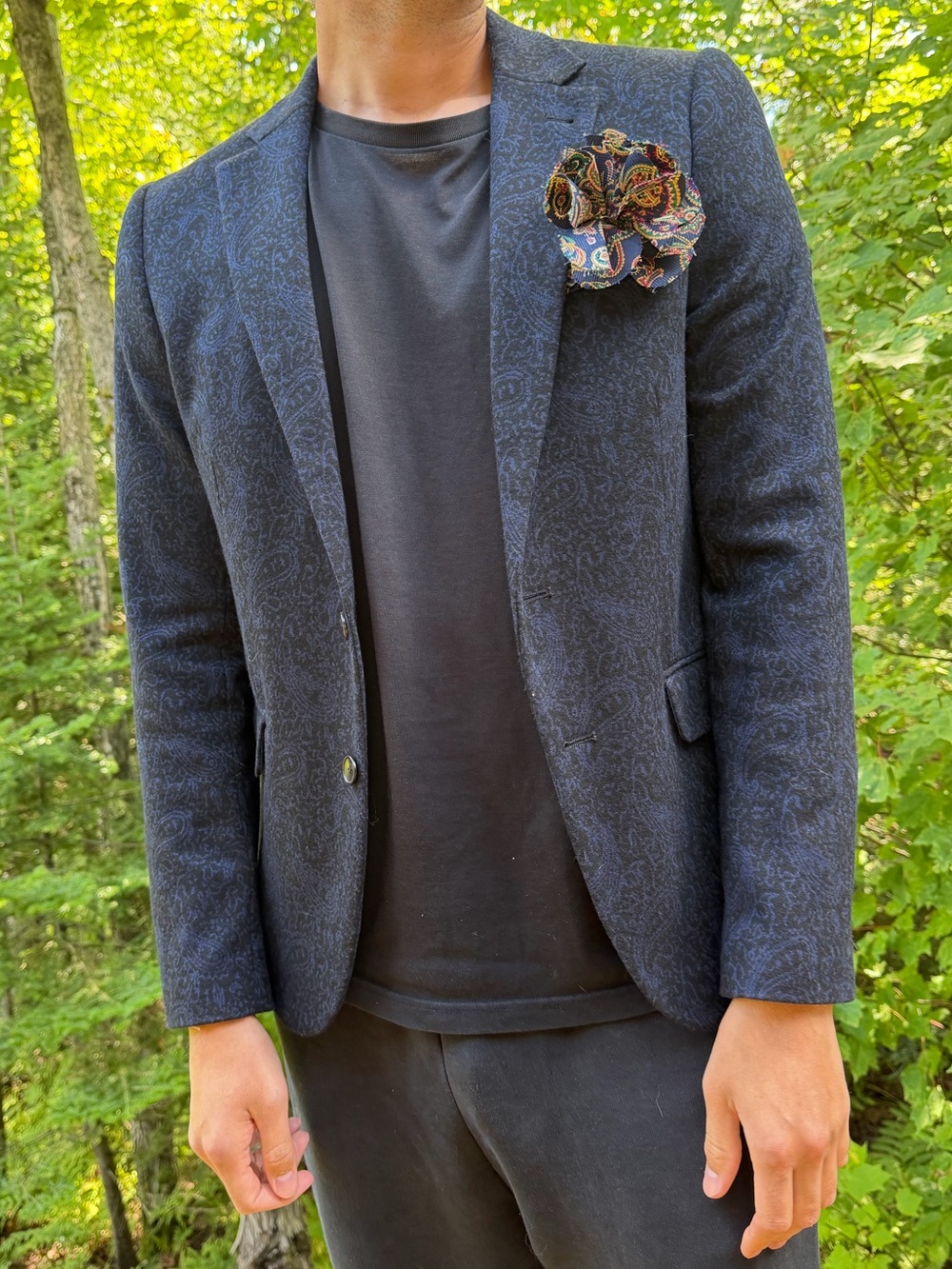 Scotch & Soda Amsterdam Couture Paisley Jacquard Blazer Wool Blend - M /48